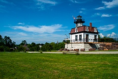 Colchester Light on Grounds with 39 Buildings of Shelburne Museu